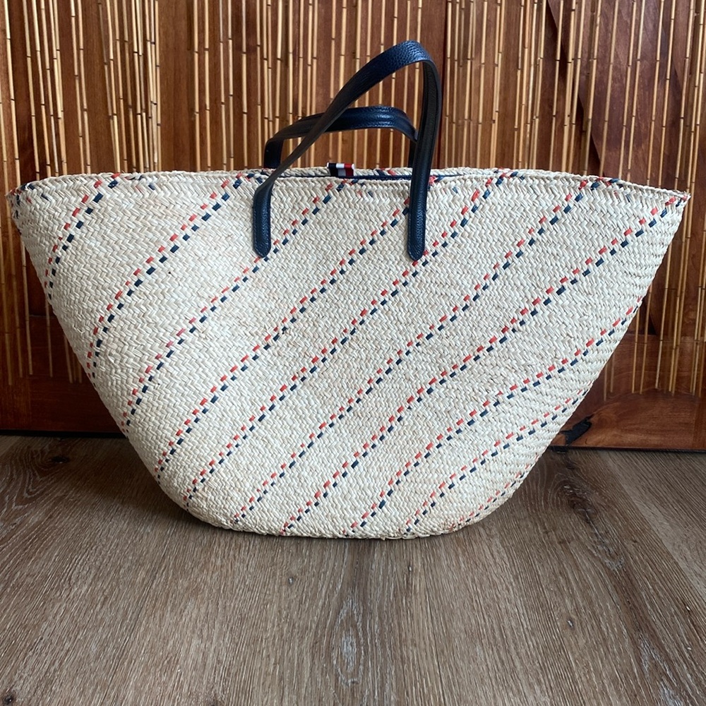 Thom Browne raffia tote - Picture 3 of 7
